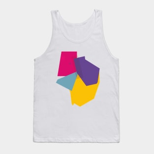 Geometric abstract pop colors dot Tank Top